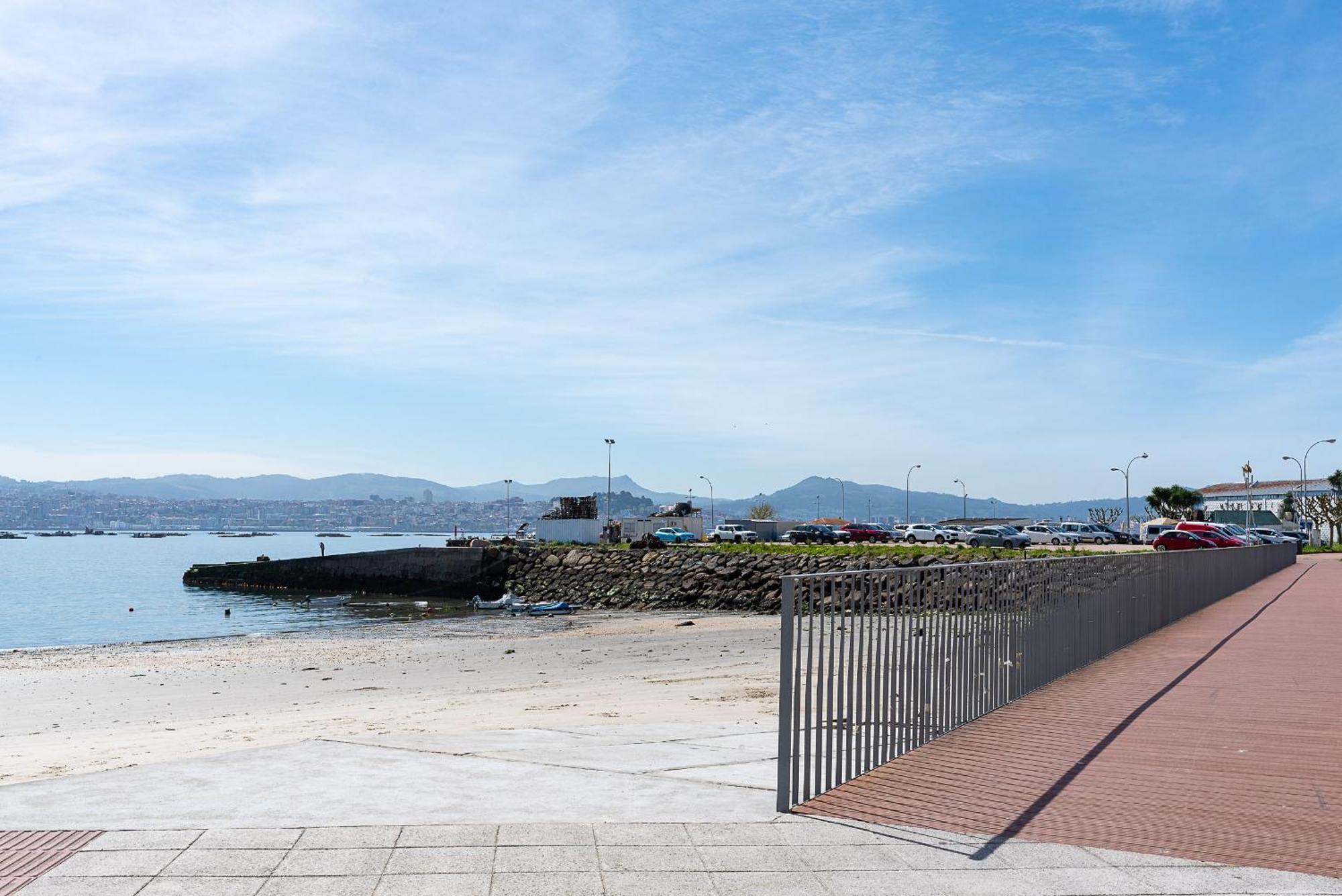 Ferienwohnung Apartamento Espacioso Cerca De La Playa Con Aire Acondicionado Moaña Exterior foto