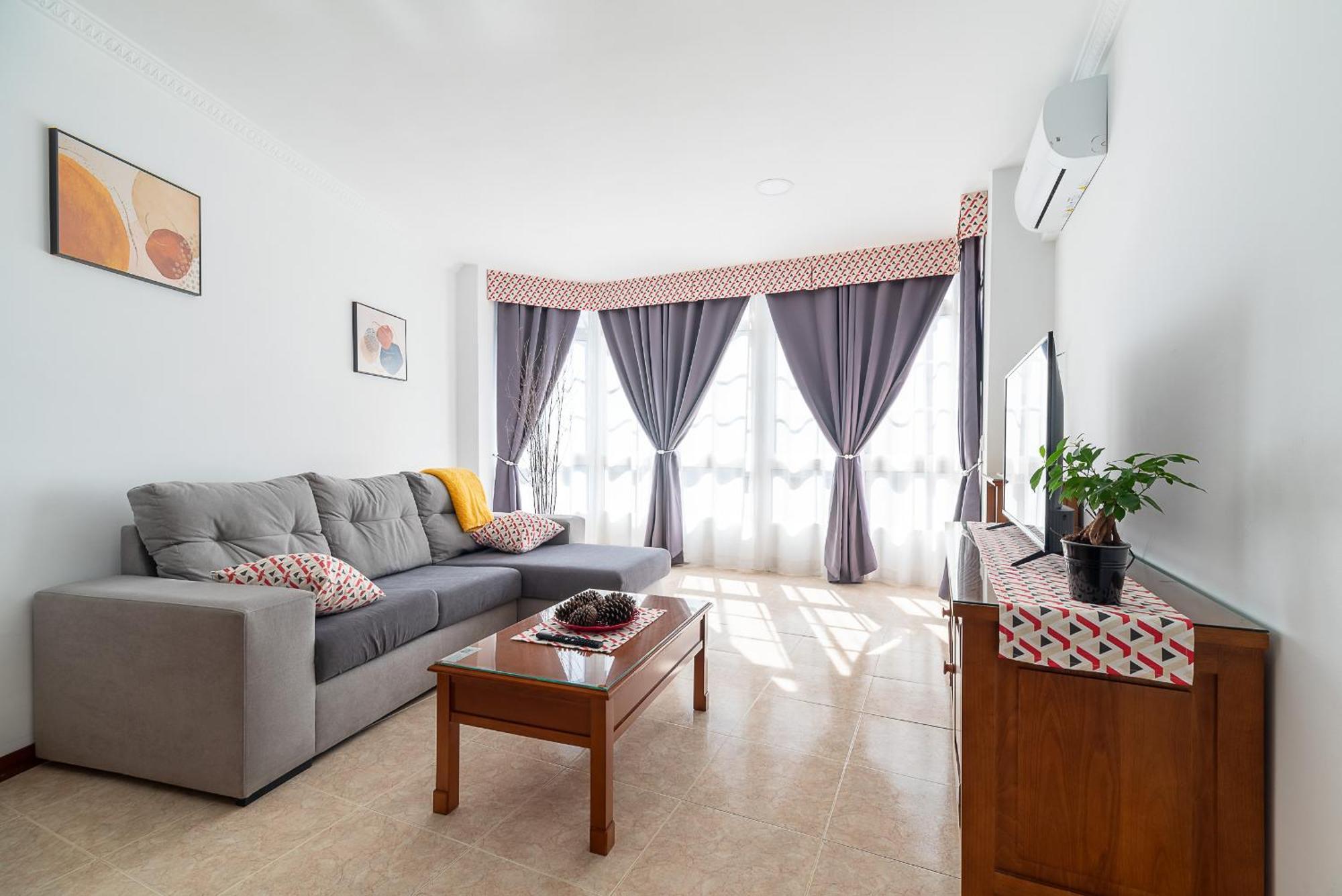 Ferienwohnung Apartamento Espacioso Cerca De La Playa Con Aire Acondicionado Moaña Exterior foto